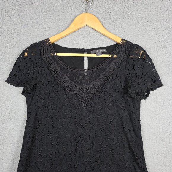 Twenty One Dress Womens Size Small Black Cocktail Mini Gothic Grunge Eyelet Y2K - Picture 4 of 11